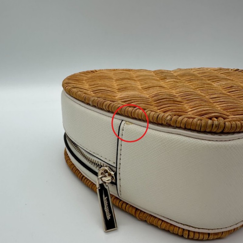 Kate spade 竹編愛心包-13