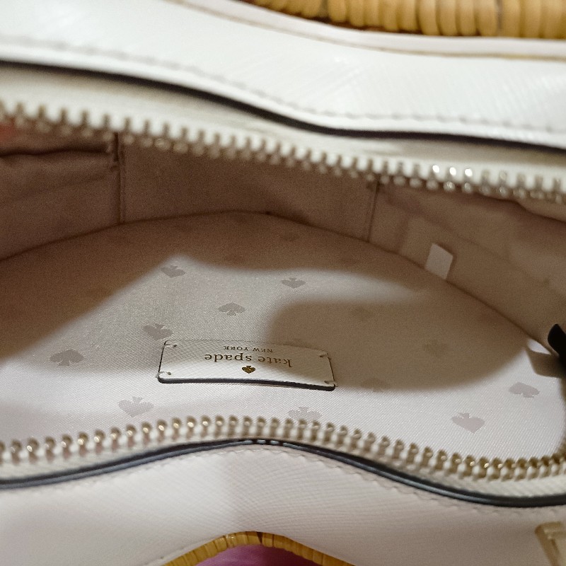 Kate spade 竹編愛心包-16