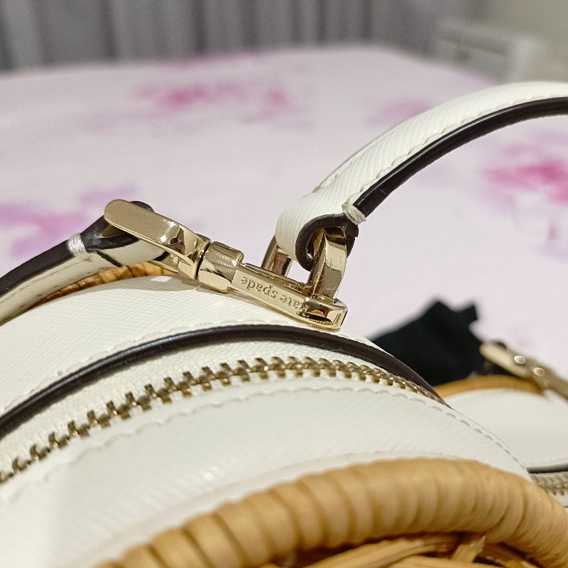 Kate spade 竹編愛心包-19