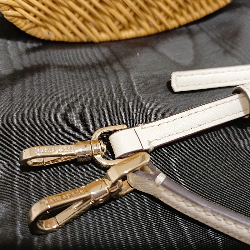 Kate spade 竹編愛心包-21