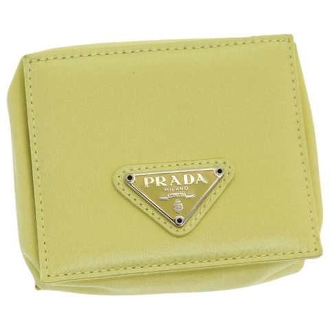 PRADA 零錢包尼龍黃 M634 正品 86325