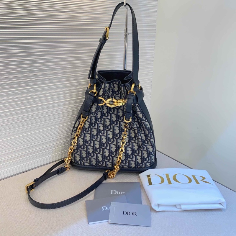98新 Dior迪奥 oblique中号老花水桶包 背法多种 精致又精巧-0