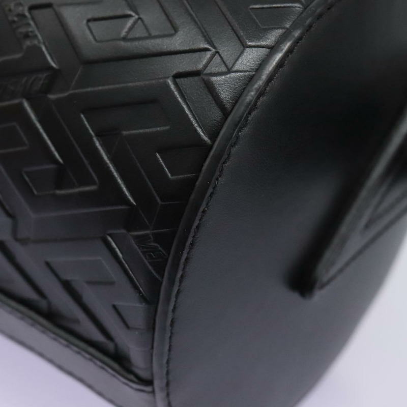 【日本直送】VERSACE 肩背包 皮革 黑色 正品 114763-12