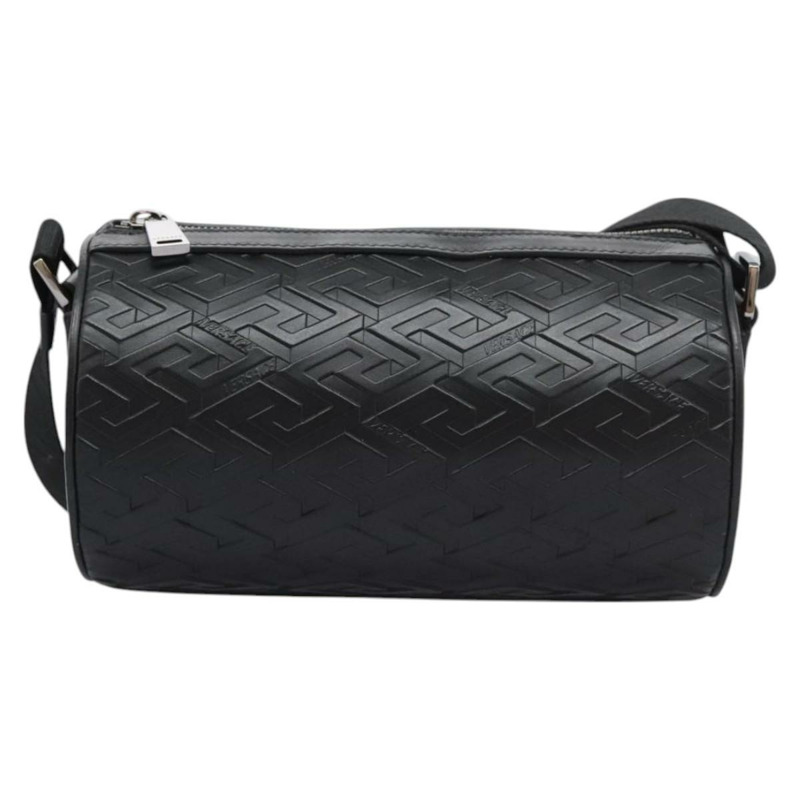 【日本直送】VERSACE 肩背包 皮革 黑色 銀色 正品 114762-1