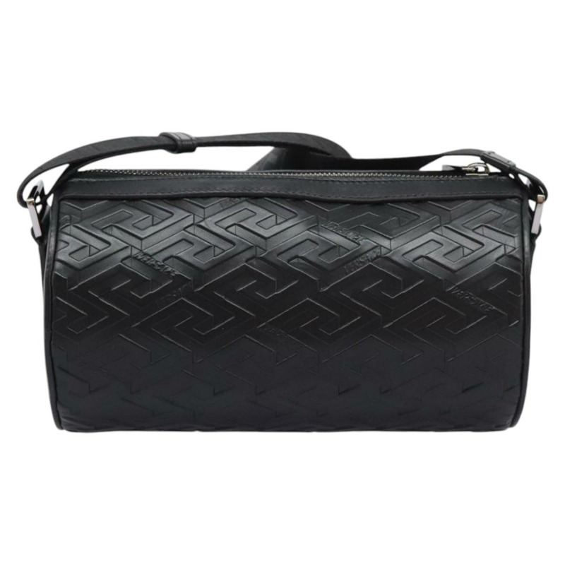 【日本直送】VERSACE 肩背包 皮革 黑色 銀色 正品 114762-2