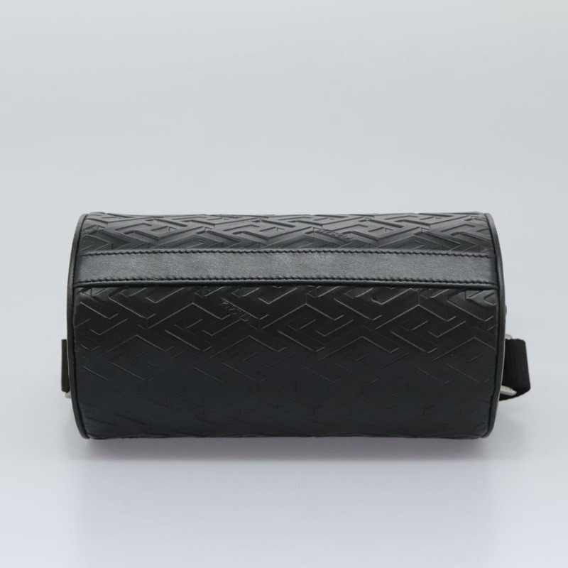【日本直送】VERSACE 肩背包 皮革 黑色 銀色 正品 114762-10