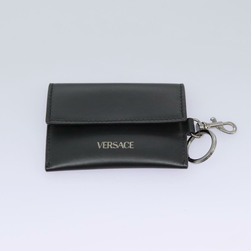 【日本直送】VERSACE 肩背包 皮革 黑色 銀色 正品 114762-21