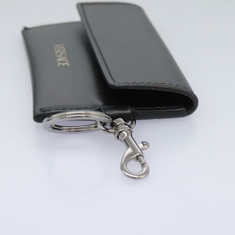 【日本直送】VERSACE 肩背包 皮革 黑色 銀色 正品 114762-23