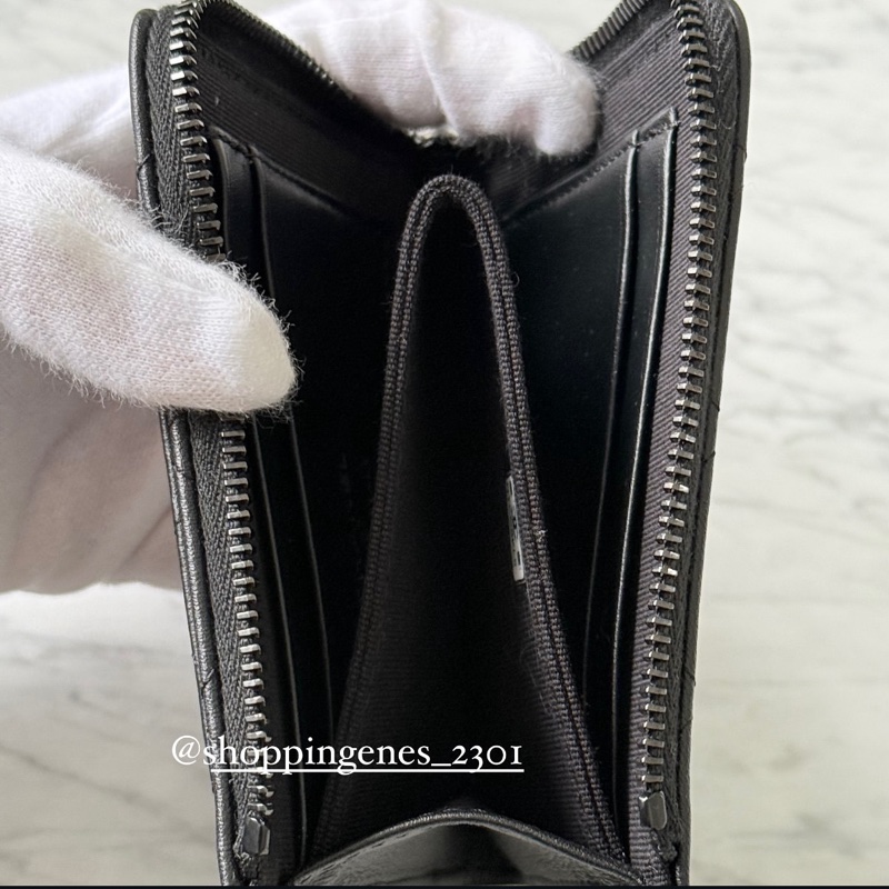 香奈兒 全黑方形L拉鍊短夾 so black 短夾❗️尚未抵台-5