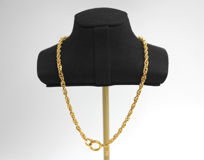 Chanel Vintage 81-85年鍍金鏈條鎖骨頸鏈-4