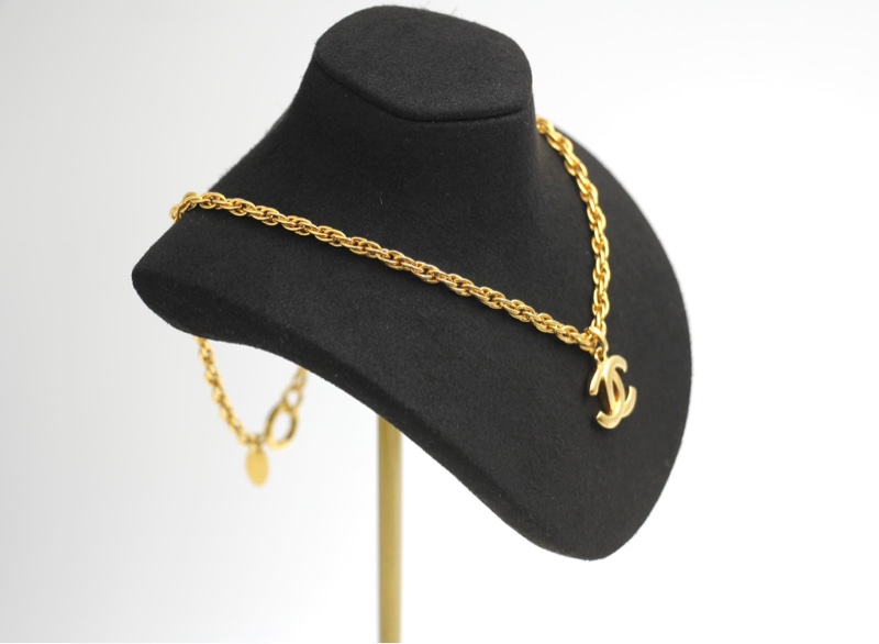 Chanel Vintage 81-85年鍍金鏈條鎖骨頸鏈-6