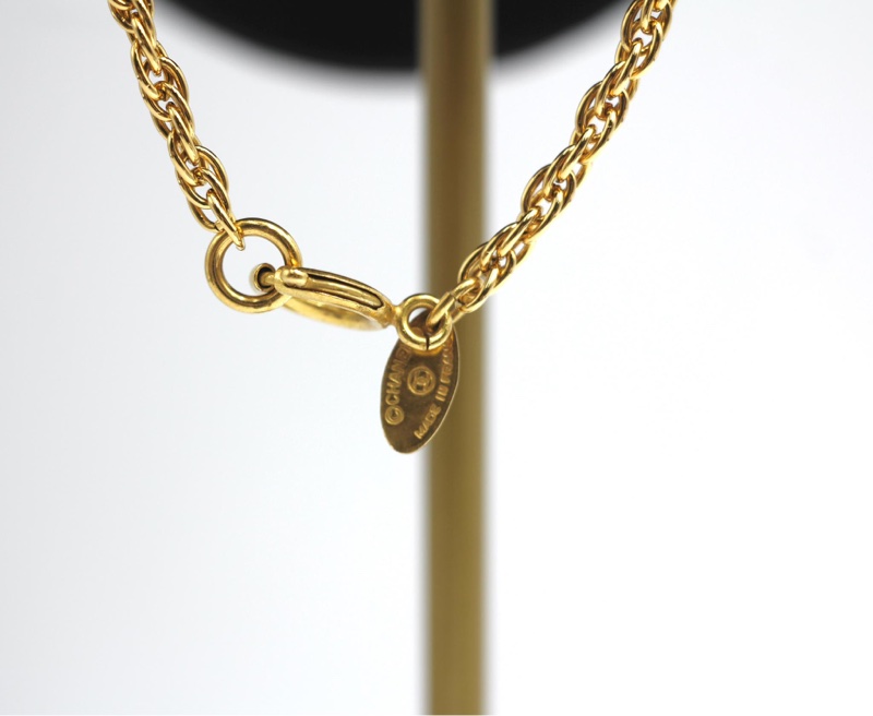 Chanel Vintage 81-85年鍍金鏈條鎖骨頸鏈-9