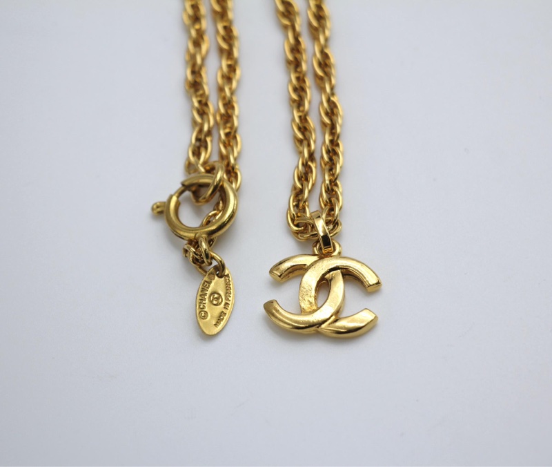 Chanel Vintage 81-85年鍍金鏈條鎖骨頸鏈-12