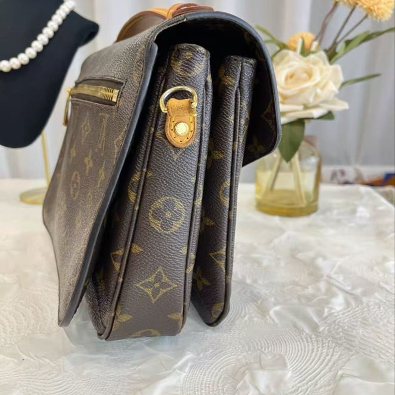 LV Pochette Metis 老花郵差包25*19*7 98新 配件塵袋-3