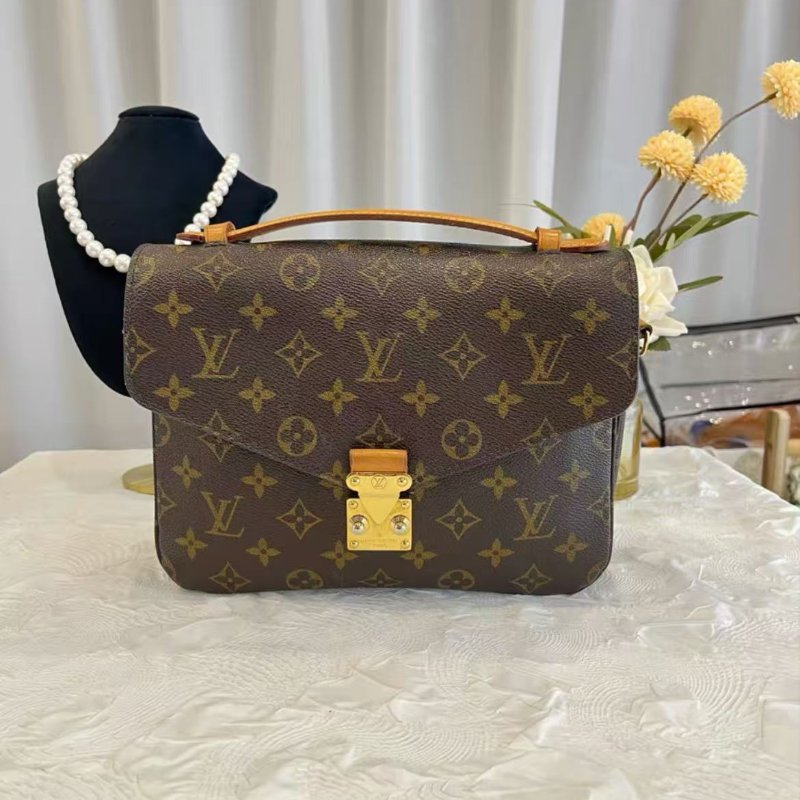 LV Pochette Metis 老花郵差包25*19*7 98新 配件塵袋-7