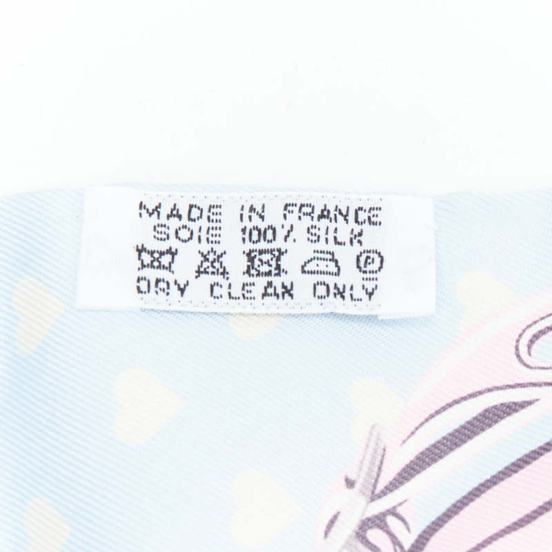 HERMES Silk Brides De Gala Love Twilly Bleu Ciel Parme Vert silk scarf-4