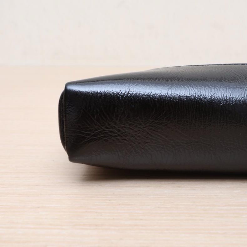 CHANEL(香奈兒) 31Bag Nano 橫版 20.5cm 黑色  鐳射標 淺金扣-3