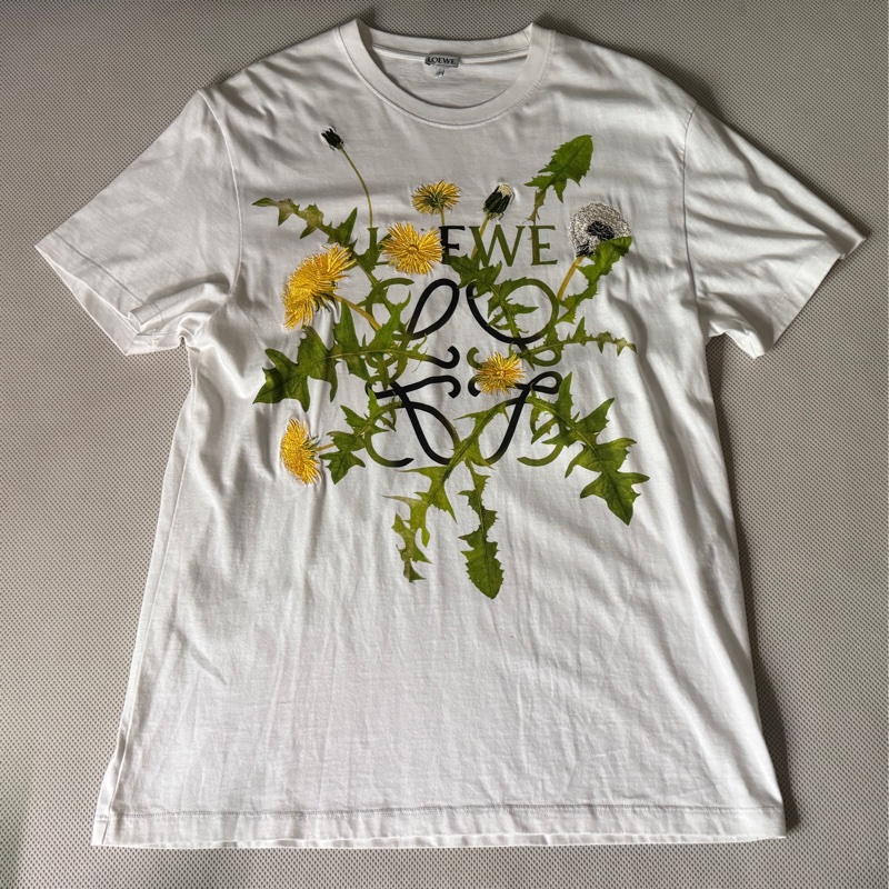 Loewe Anagram flowers T-shirt in cotton (XS)-5