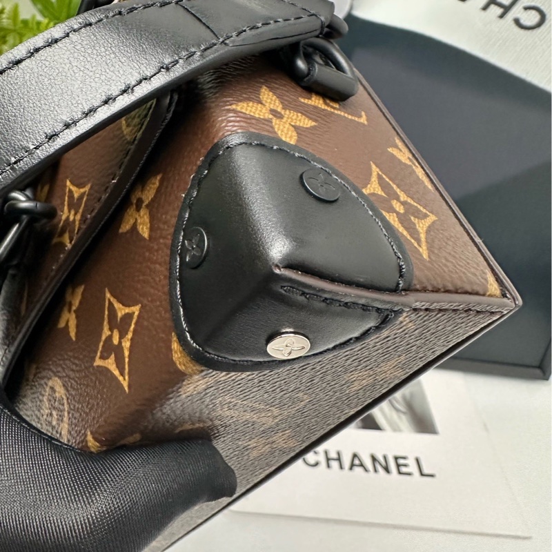 Louis Vuitton Steamer 經典老花配色 芯片款 25年有單 全套細節如圖 好價 Monogram Macassar 塗層帆布 約18 x 11 x 6.5-2