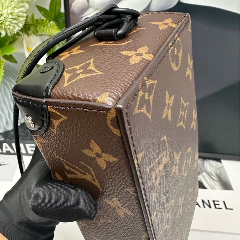 Louis Vuitton Steamer 經典老花配色 芯片款 25年有單 全套細節如圖 好價 Monogram Macassar 塗層帆布 約18 x 11 x 6.5-3