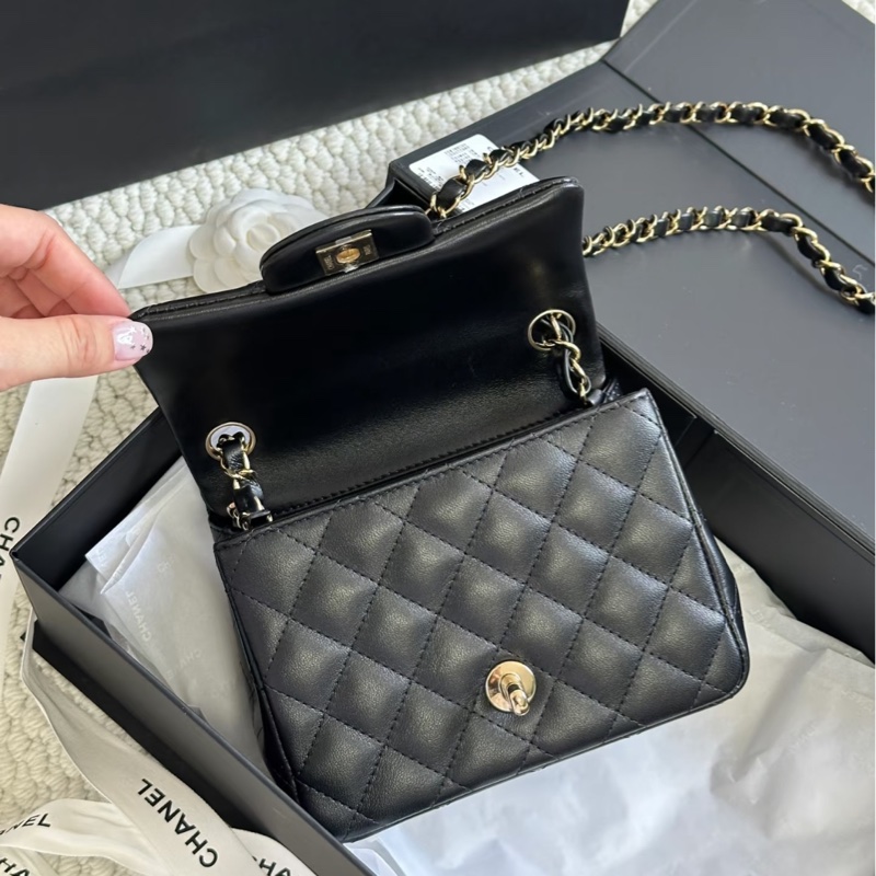 Chanel 香奈兒 方胖 經典款 淡金 經典款 全新-3
