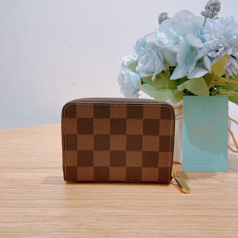 TW4285 LOUIS VUITTON 路易威登經典棋盤紋聯盛款拉鍊銀包ZIPPY COIN PURSE-1