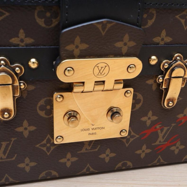 LOUIS VUITTON(路易威登) PETITE MALLE 月光寶盒 20拼 老花 /PVC 晶片 20 拼PVC-5