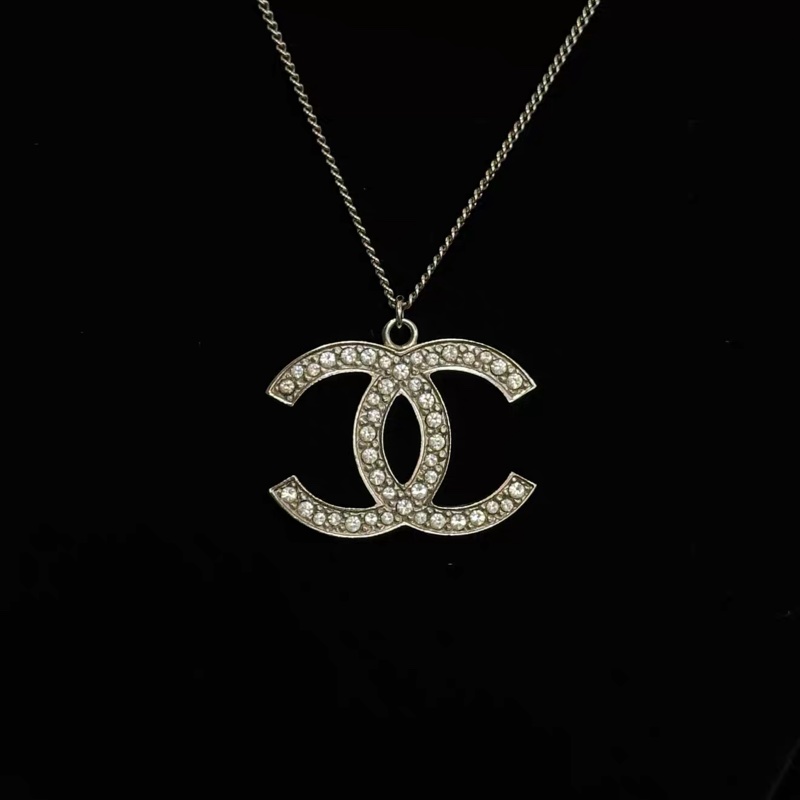 🈶購證 #近新閒置 香奈兒大雙c logo毛衣鏈/項鍊-9