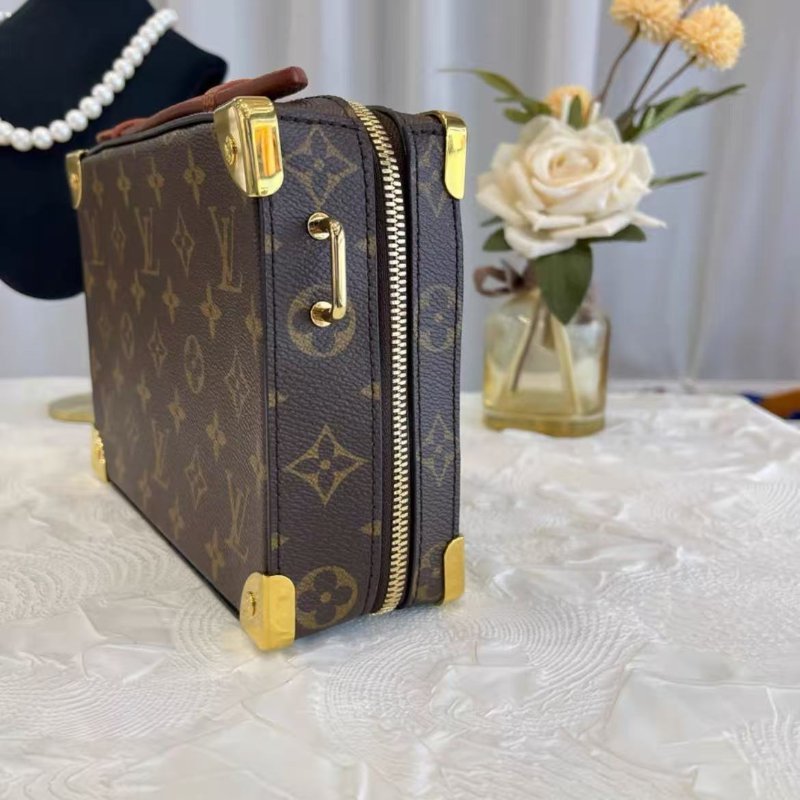 LV NBA聯名款 Handle Trunk 盒子包芯片款 21*15*7 99新配件塵袋-1