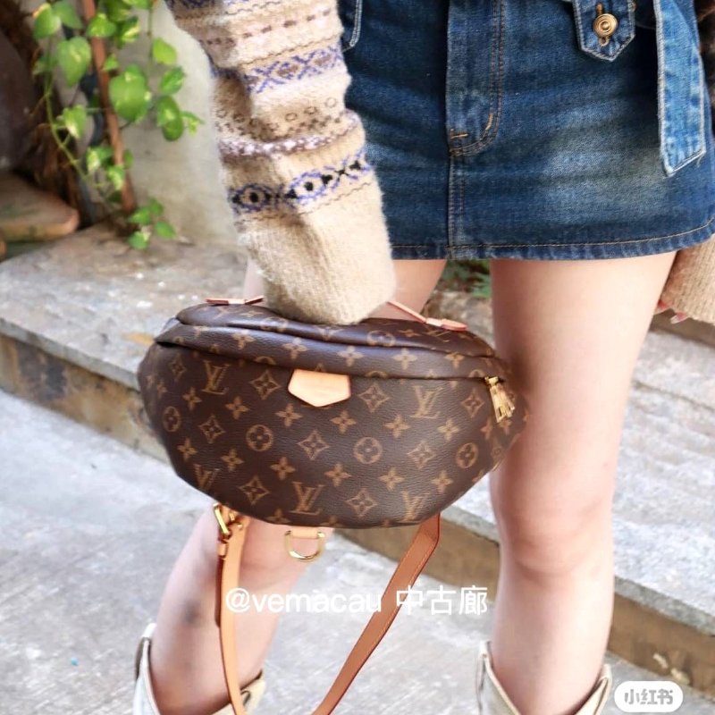 LV M43644 Bumbag🎀現品實拍 🎀 9.3成新Monogram老花字紋 腰包 斜背包 胸口包-16