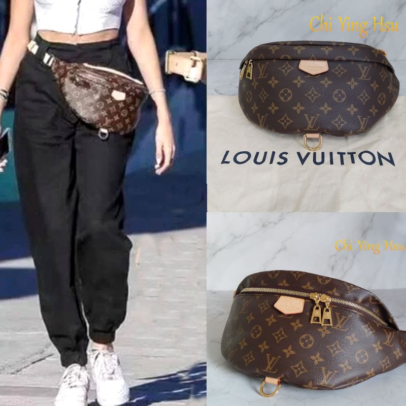 LV M43644 Bumbag🎀現品實拍 🎀 9.3成新Monogram老花字紋 腰包 斜背包 胸口包-18