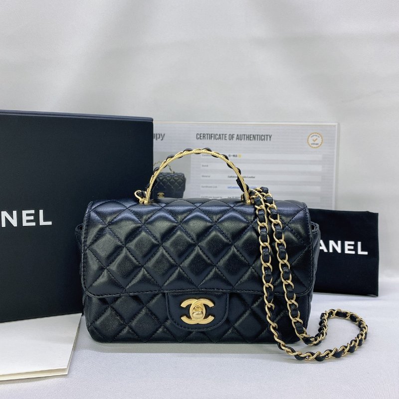 CHANEL 季節黑金手柄Handle 20-0