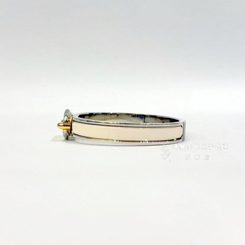 HERMES Chaine dAncre白琺瑯豬鼻手環-2