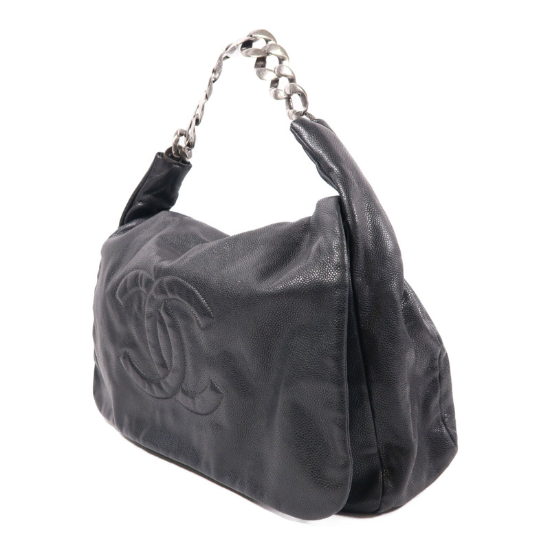 CHANEL 牛皮皮革Chain Shoulder鏈帶肩背袋-2