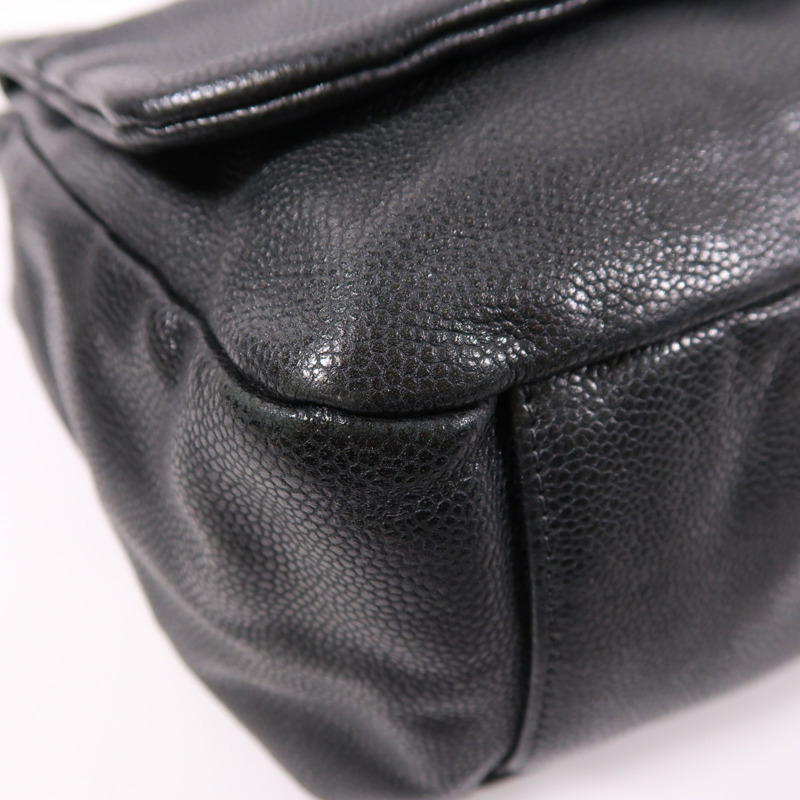 CHANEL 牛皮皮革Chain Shoulder鏈帶肩背袋-9