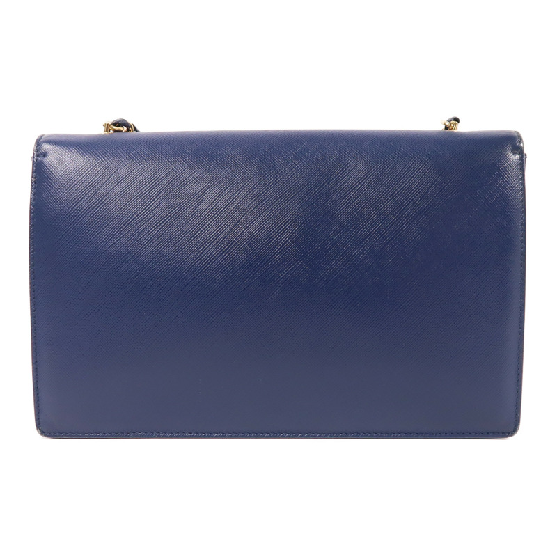 Salvatore Ferragamo 牛皮皮革Chain Shoulder金扣鏈帶肩背袋-1