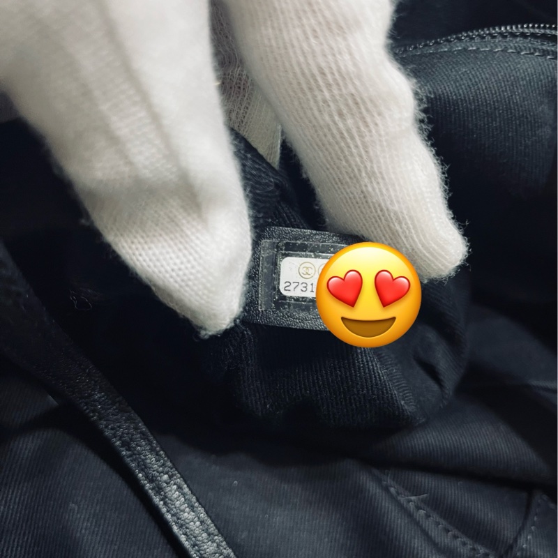 Chanel 中型 Deauville #流蘇帆布購物包沙灘包 ～可手提和肩背兩用（黑色）-31