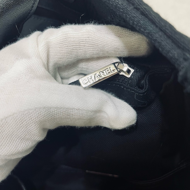 Chanel 中型 Deauville #流蘇帆布購物包沙灘包 ～可手提和肩背兩用（黑色）-33