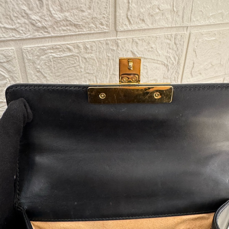 Gucci黑色padlock肩鏈包-19