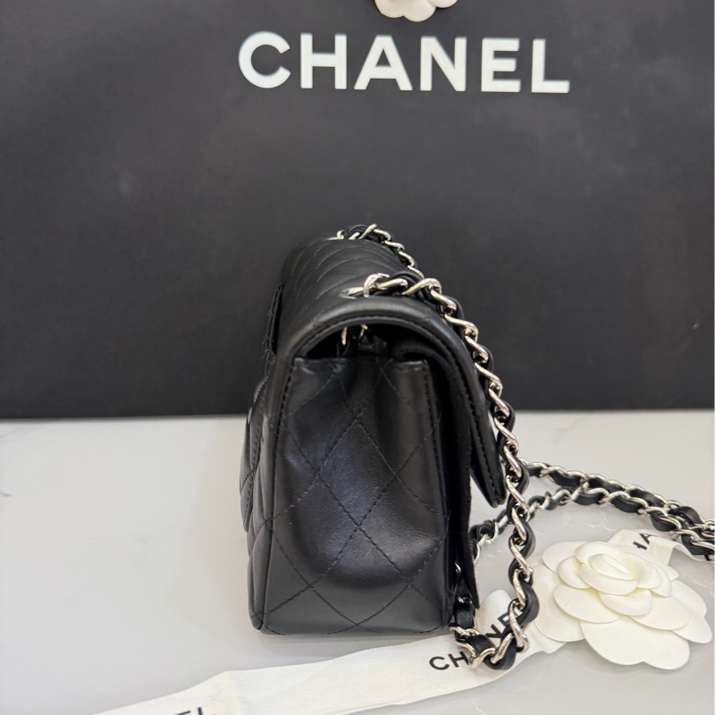 ❤️經典款一年四季都不退流行 Chanel cf20 coco20 大mini 黑銀-2