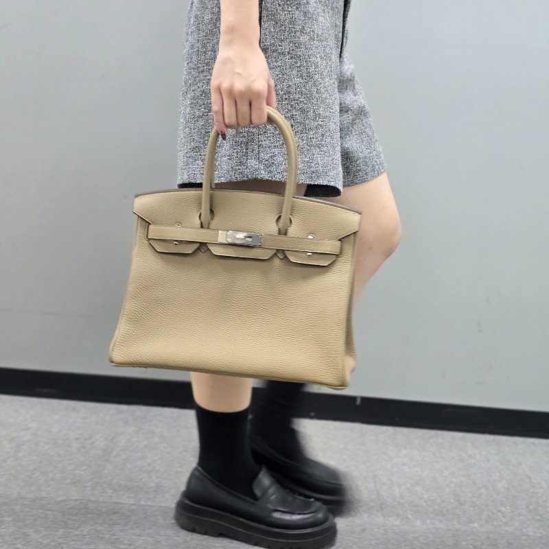 【全套全配】小編實拍🔥 2024新色|Hermès Birkin 30 馬爾法米|Togo皮銀扣|閒置品-3