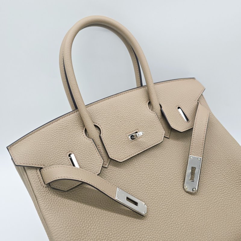 【全套全配】小編實拍🔥 2024新色|Hermès Birkin 30 馬爾法米|Togo皮銀扣|閒置品-11