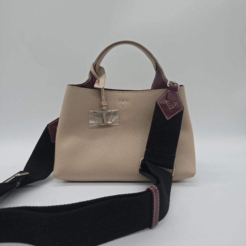 Tod's 義大利風衣灰小牛皮手提肩背包-6