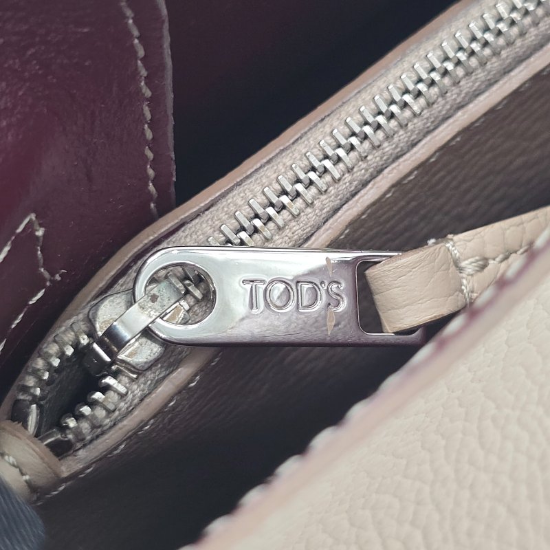 Tod's 義大利風衣灰小牛皮手提肩背包-8