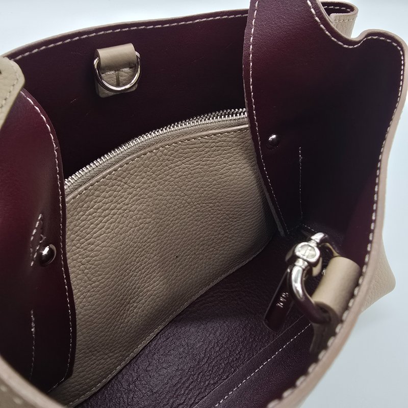 Tod's 義大利風衣灰小牛皮手提肩背包-11