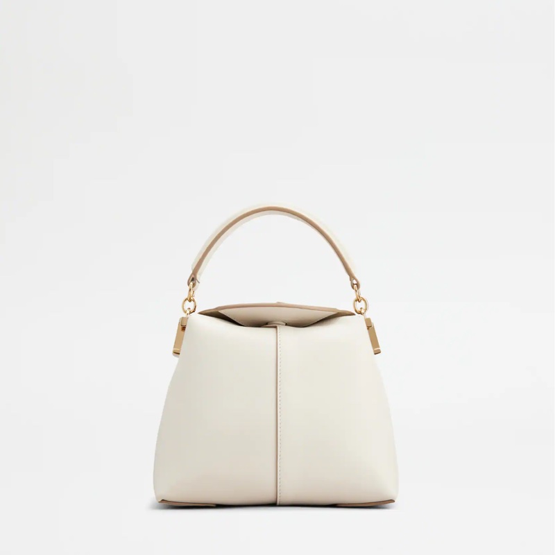 促銷品 TOD’S T Case Micro 皮革手提包 白色-3