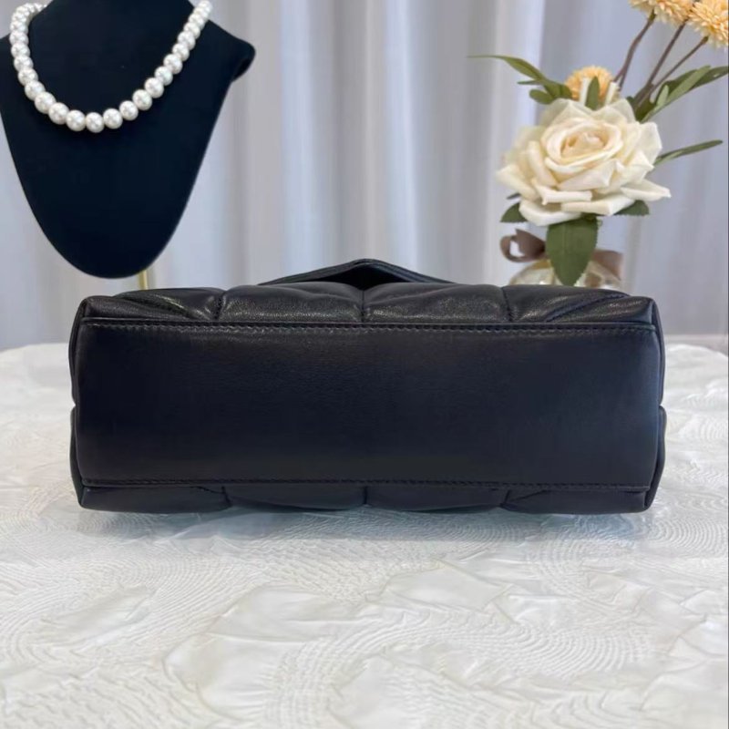 YSL LOULOU PUFFER 黑金羊皮mini雲朵包23*15.5*8.5 99新配件塵袋-7