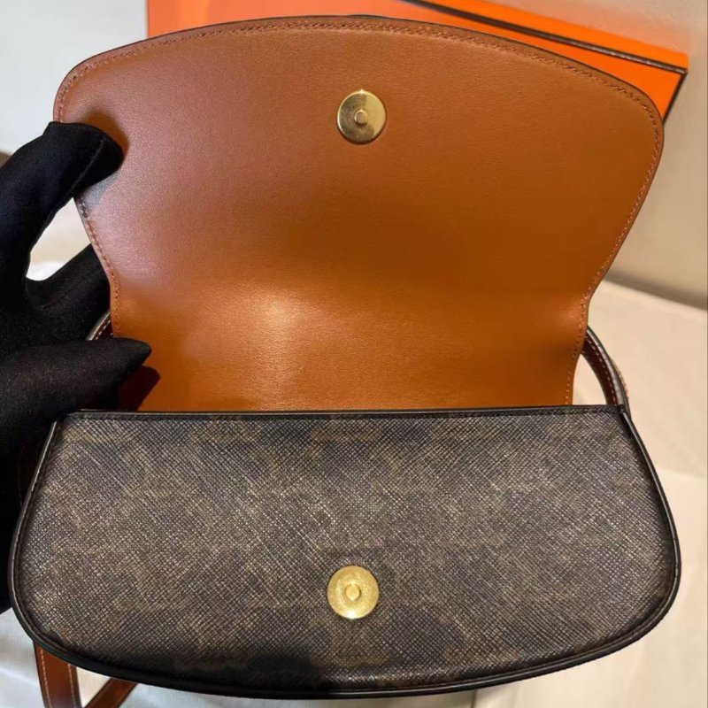 ✨Celine 老花 鎖頭包 Tabou 腋下包/手提包 Triomphe Canvas 98新配件塵袋-5