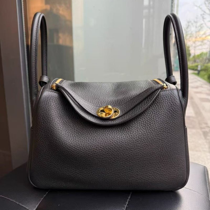 ✨Hermes 黑金lindy26 Tc皮 99新 配件塵袋盒子-0