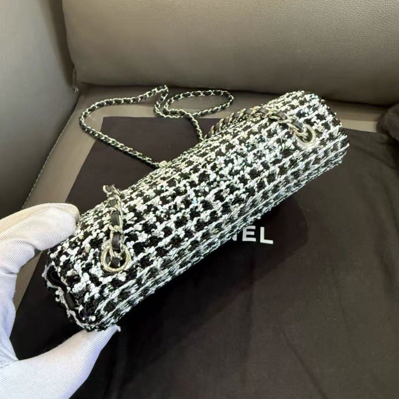 ✨Chanel 25C CF 大mini 亮片小號14x22x7 全新 配件塵袋-2